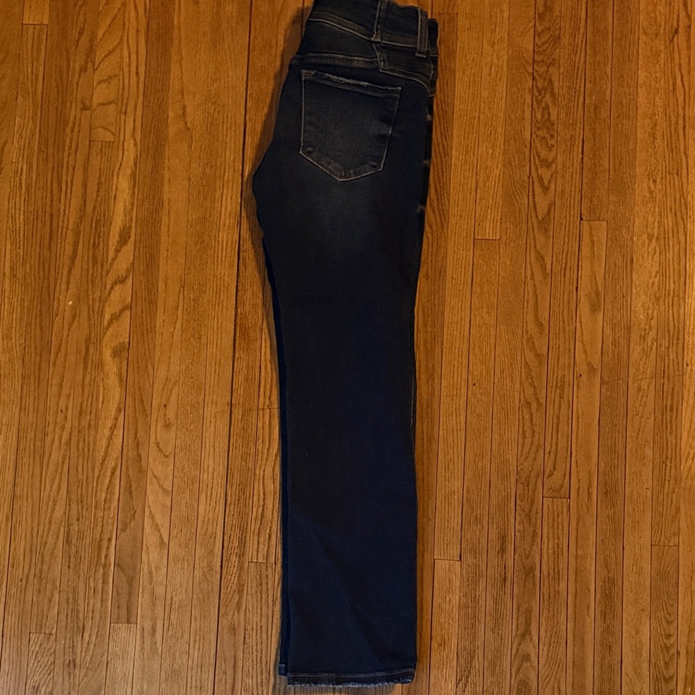 KanCan Dark Blue Distressed Straight Leg Jeans - Picture 8 of 10
